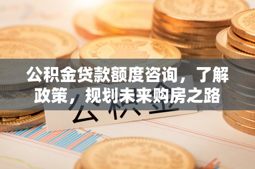 剑河公积金贷款额度咨询，了解政策，规划未来购房之路
